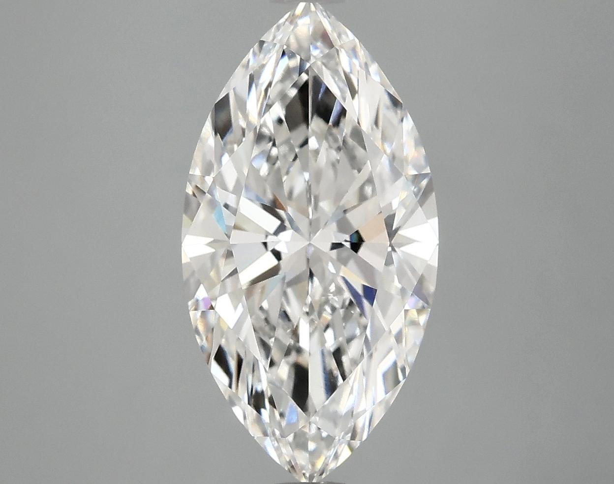 3.03 Carat Marquise Shaped Excellent Cut VVS2 IGI Certified Lab Grown Diamond