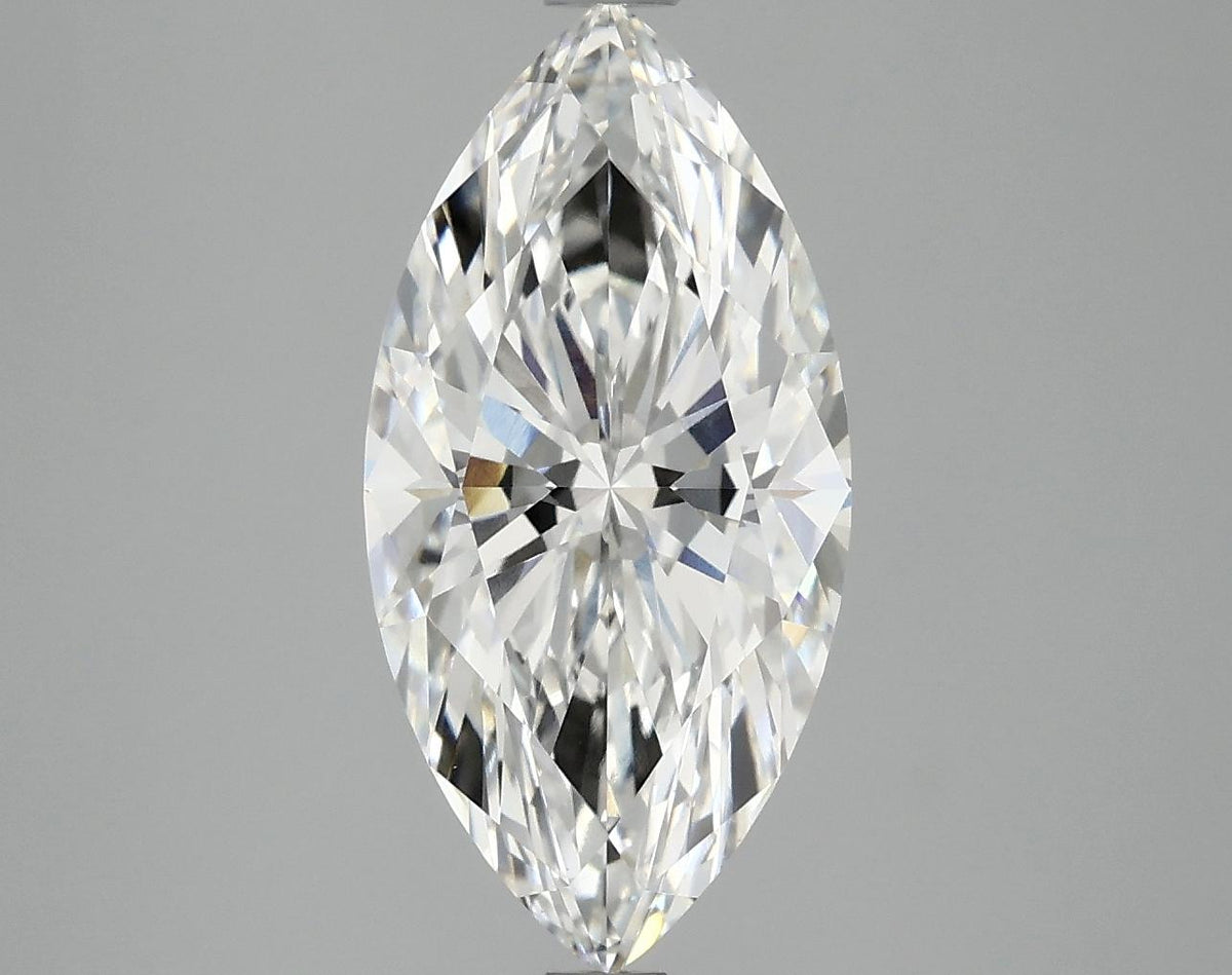3.06 Carat Marquise Shaped Ideal Cut VVS2 IGI Certified Lab Grown Diamond