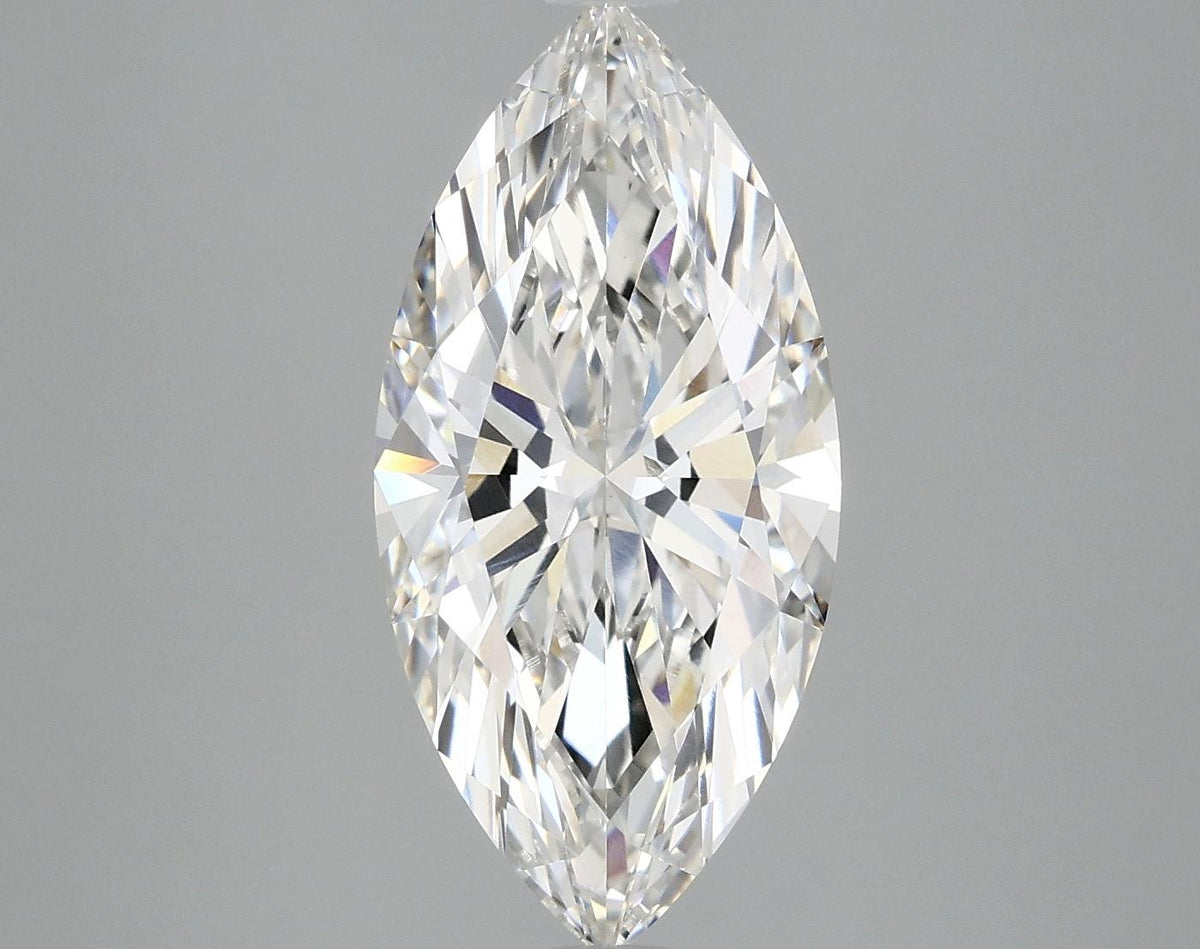 3.05 Carat Marquise Shaped Excellent Cut VVS2 IGI Certified Lab Grown Diamond