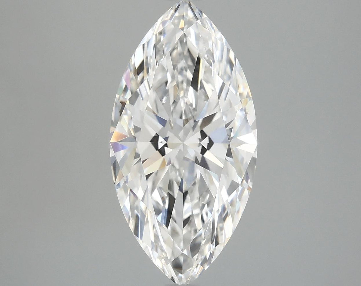 3.08 Carat Marquise Shaped Ideal Cut VVS2 IGI Certified Lab Grown Diamond