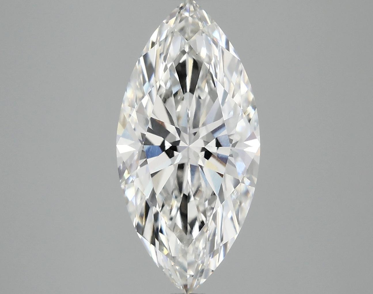 3.06 Carat Marquise Shaped Excellent Cut VVS2 IGI Certified Lab Grown Diamond