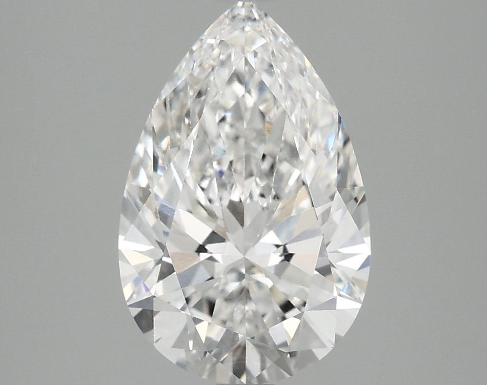 2.5 Carat Pear Shaped Excellent Cut VVS2 IGI Certified Lab Grown Diamond