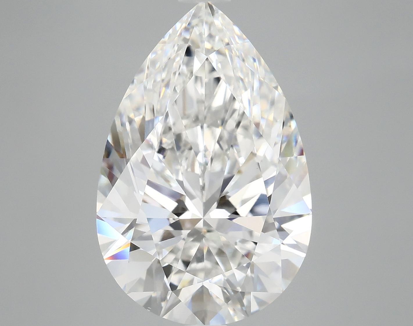 7.53 Carat Pear Shaped Excellent Cut VVS2 IGI Certified Lab Grown Diamond