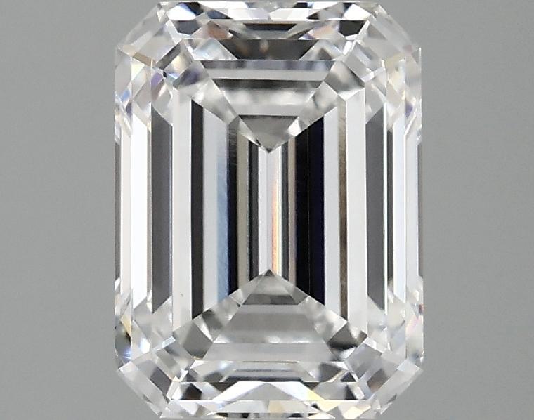 2.5 Carat Emerald Shaped Excellent Cut VS1 IGI Certified Lab Grown Diamond