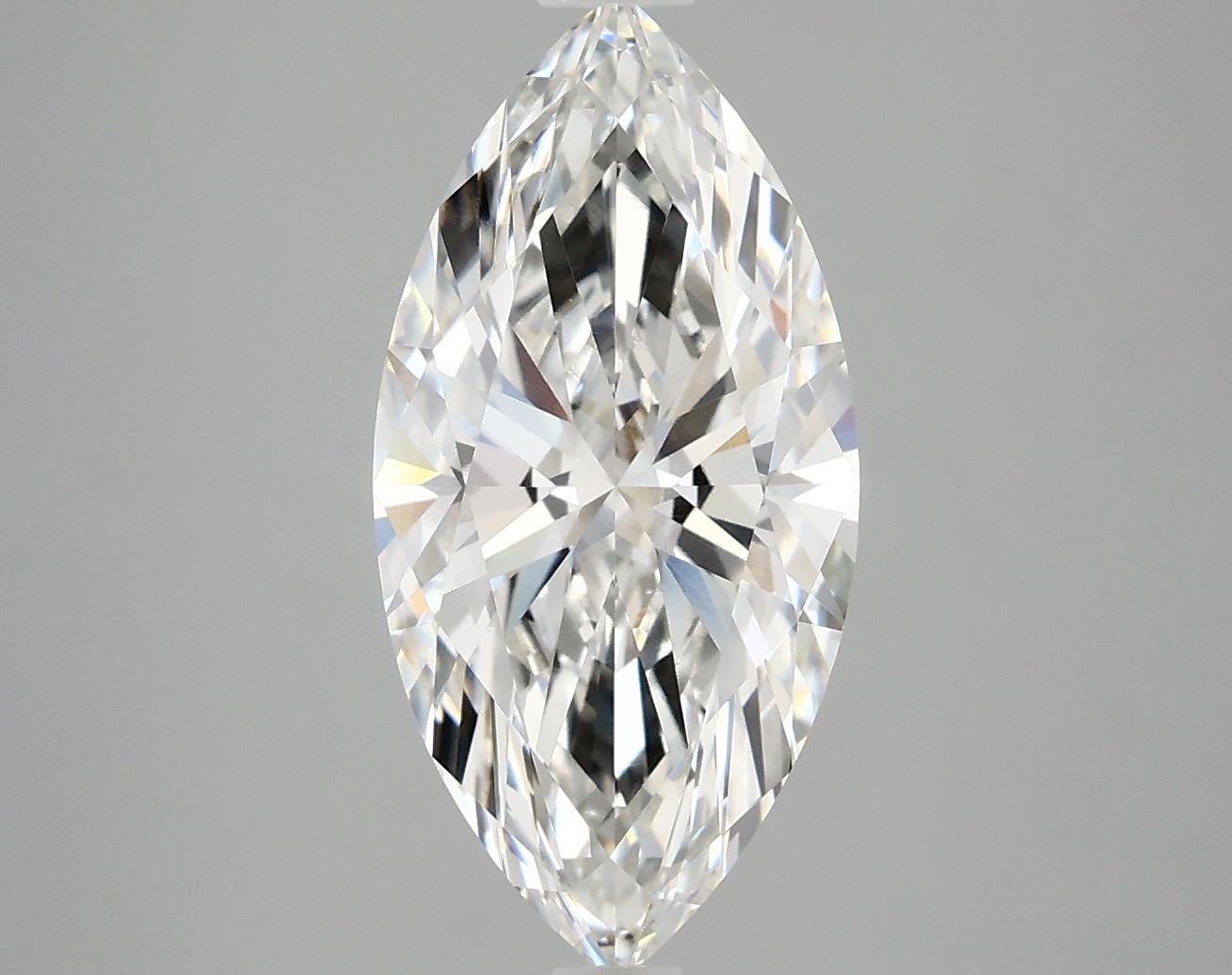 3.01 Carat Marquise Shaped Ideal Cut VVS2 IGI Certified Lab Grown Diamond