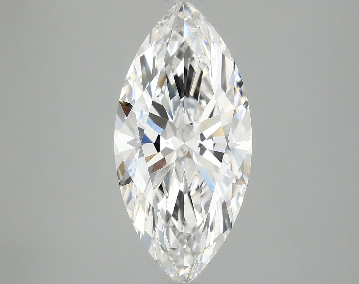3.05 Carat Marquise Shaped Excellent Cut VVS2 IGI Certified Lab Grown Diamond