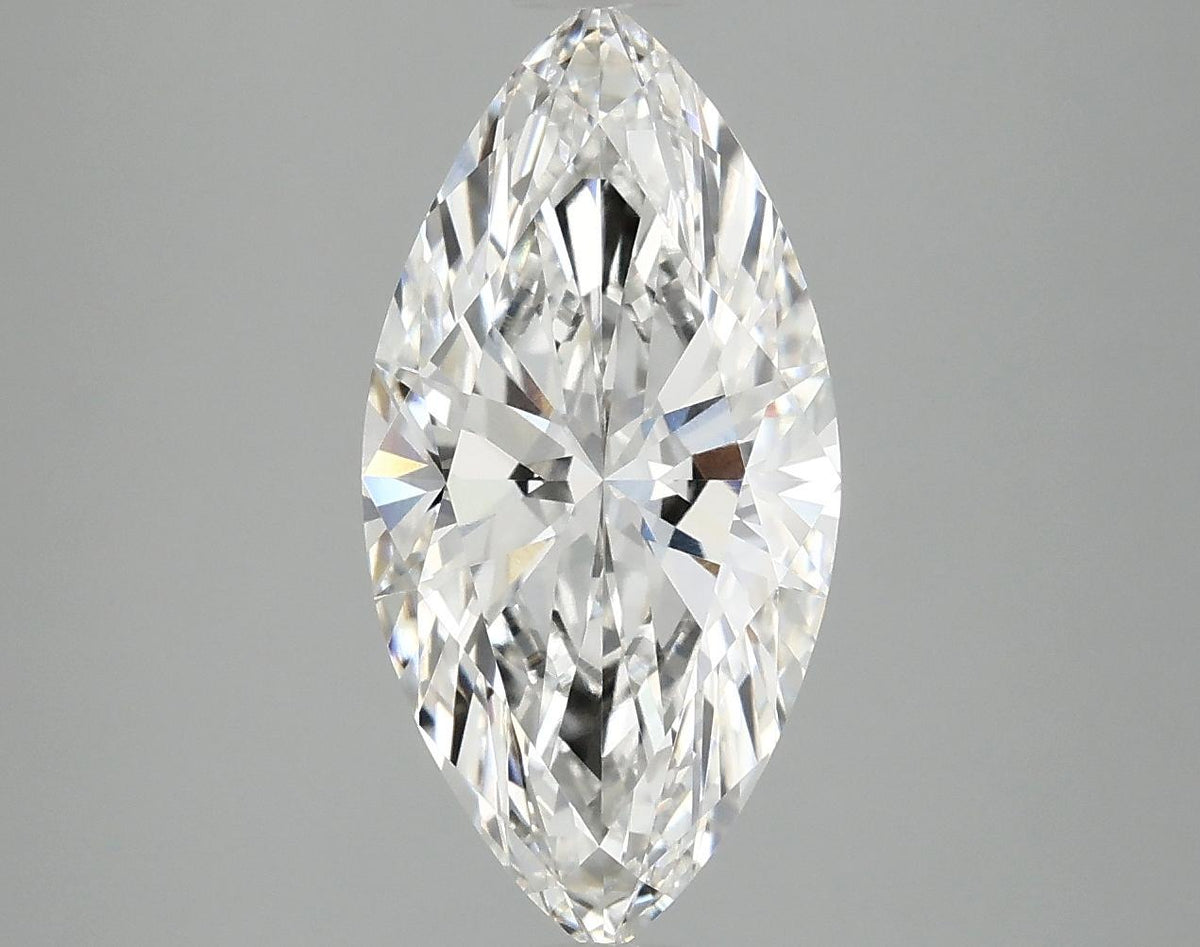 3.03 Carat Marquise Shaped Ideal Cut VVS2 IGI Certified Lab Grown Diamond