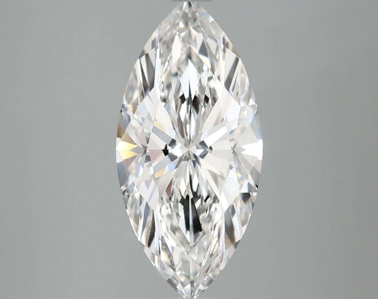 3.03 Carat Marquise Shaped Excellent Cut VVS2 IGI Certified Lab Grown Diamond
