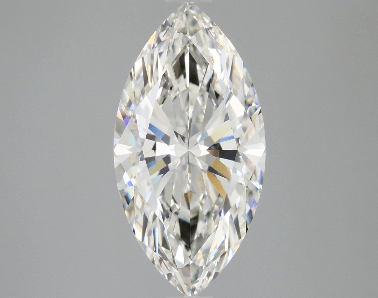 2.97 Carat Marquise Shaped Ideal Cut VVS2 IGI Certified Lab Grown Diamond