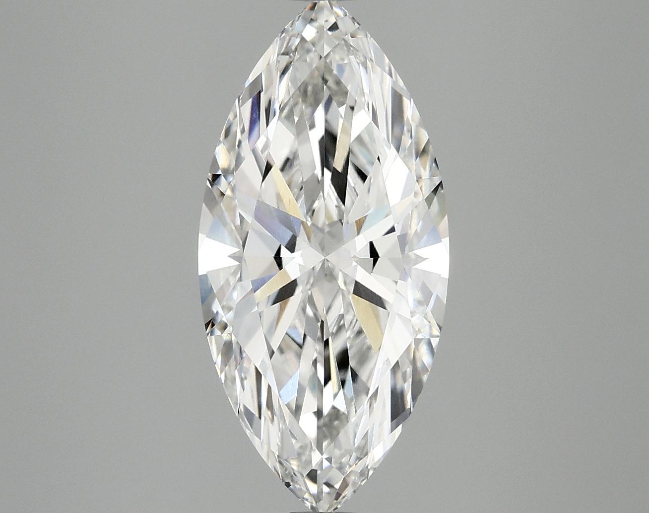 2.97 Carat Marquise Shaped Excellent Cut VVS2 IGI Certified Lab Grown Diamond