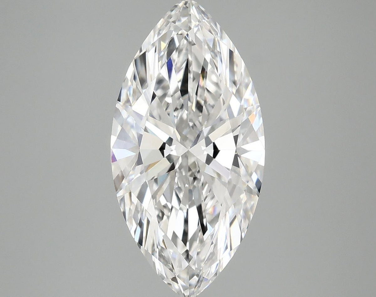 3.03 Carat Marquise Shaped Ideal Cut VVS2 IGI Certified Lab Grown Diamond