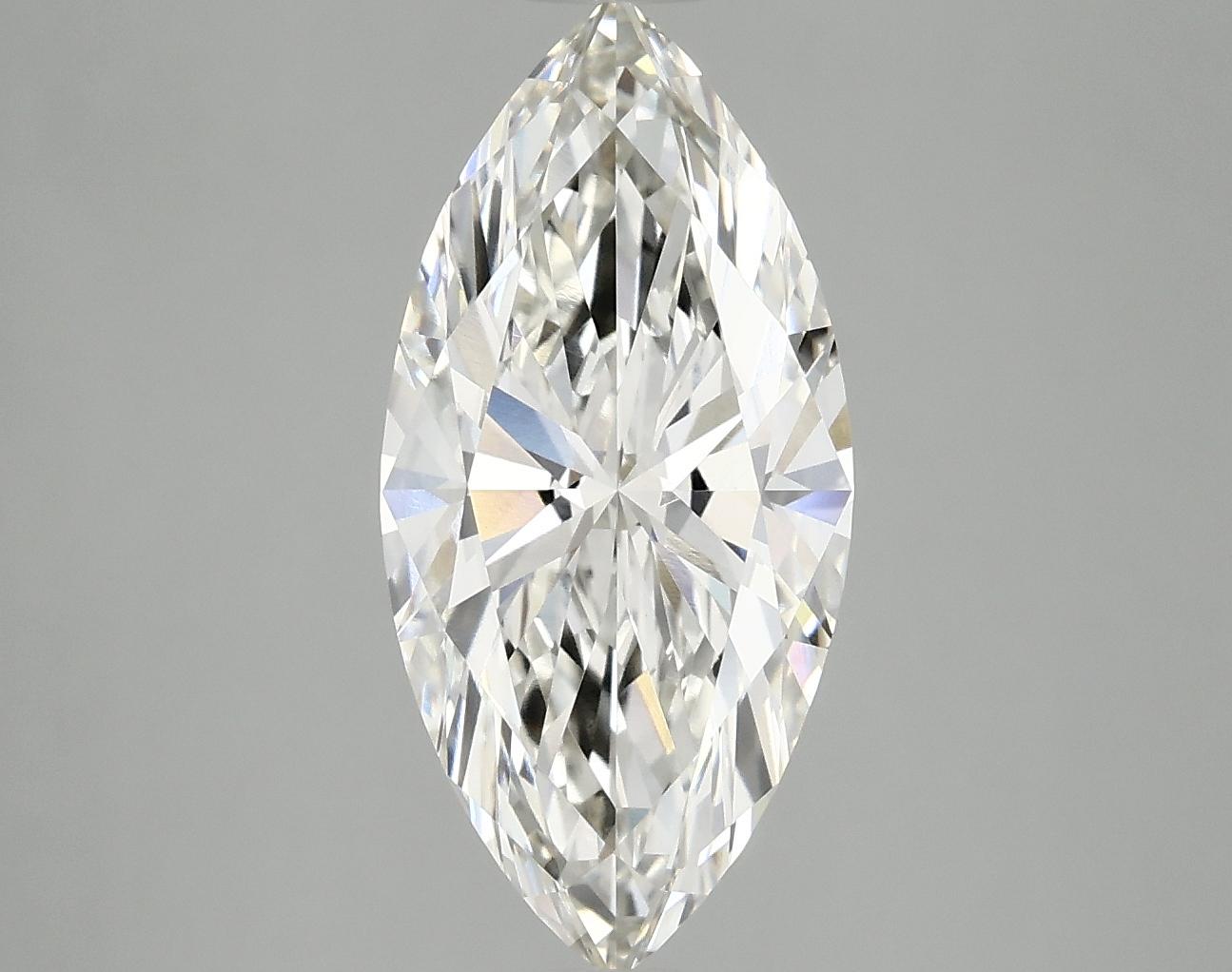 2.98 Carat Marquise Shaped Excellent Cut VVS2 IGI Certified Lab Grown Diamond