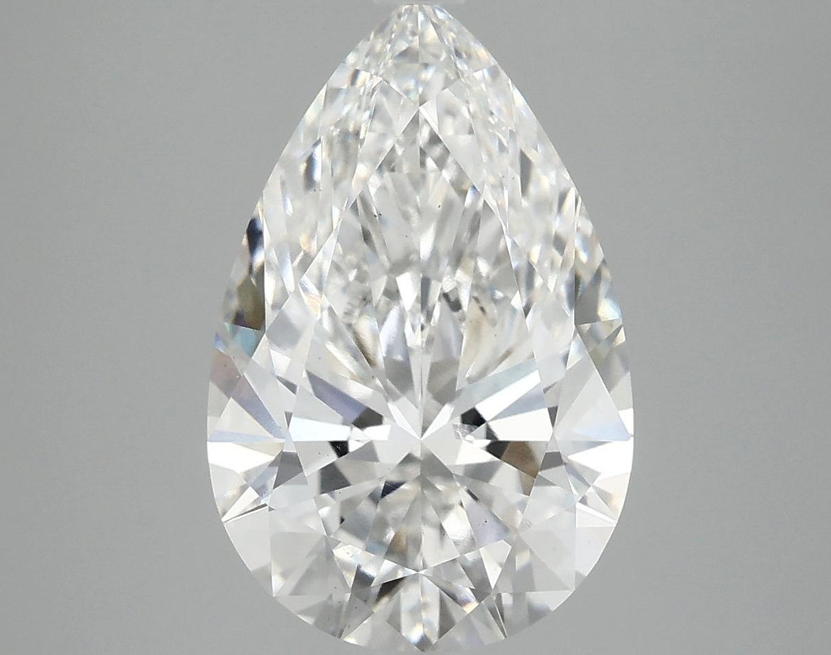 4.08 Carat Pear Shaped Ideal Cut VS2 IGI Certified Lab Grown Diamond
