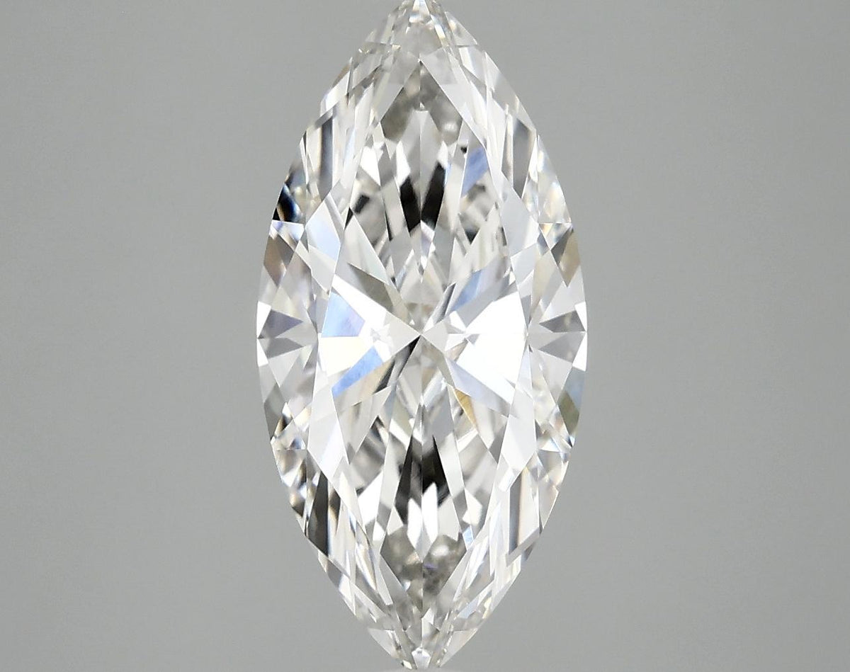 2.51 Carat Marquise Shaped Excellent Cut VVS2 IGI Certified Lab Grown Diamond