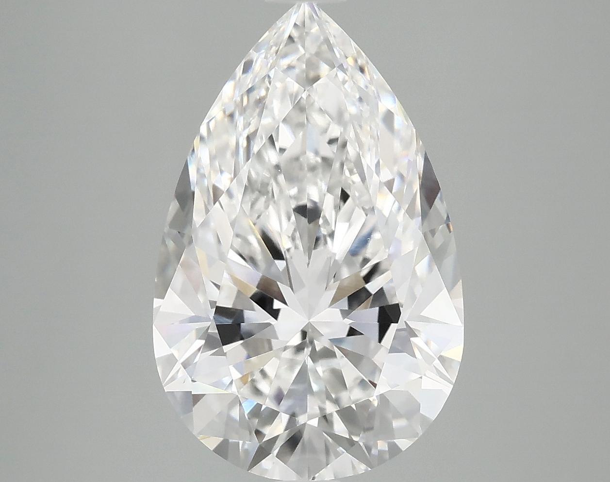 5.08 Carat Pear Shaped Ideal Cut VVS2 IGI Certified Lab Grown Diamond