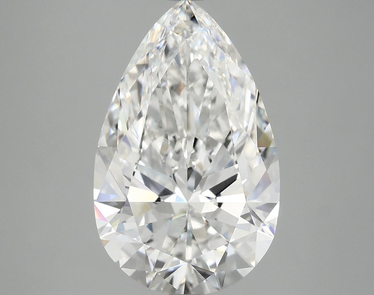 4.99 Carat Pear Shaped Ideal Cut VVS2 IGI Certified Lab Grown Diamond
