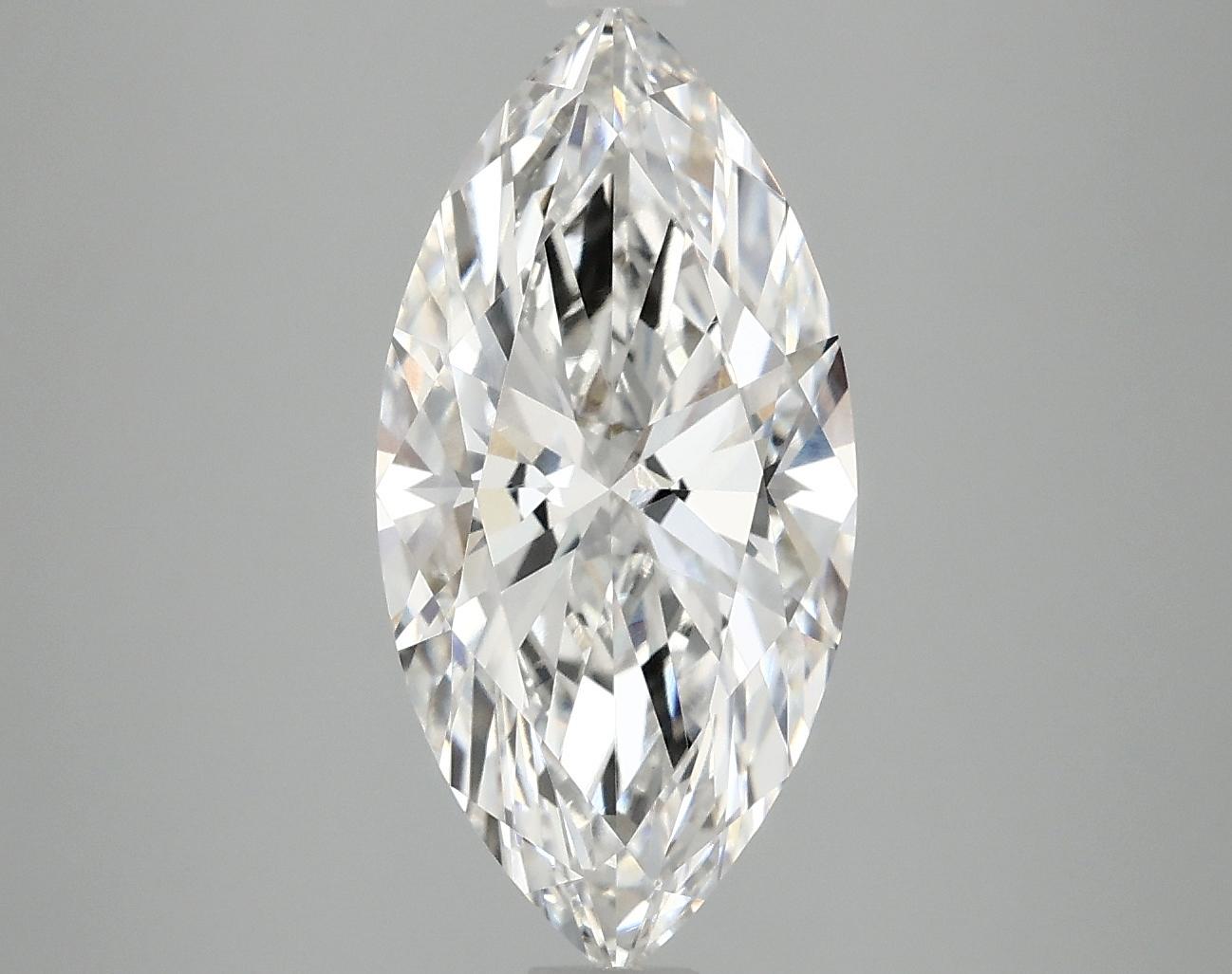 3.08 Carat Marquise Shaped Ideal Cut VVS2 IGI Certified Lab Grown Diamond