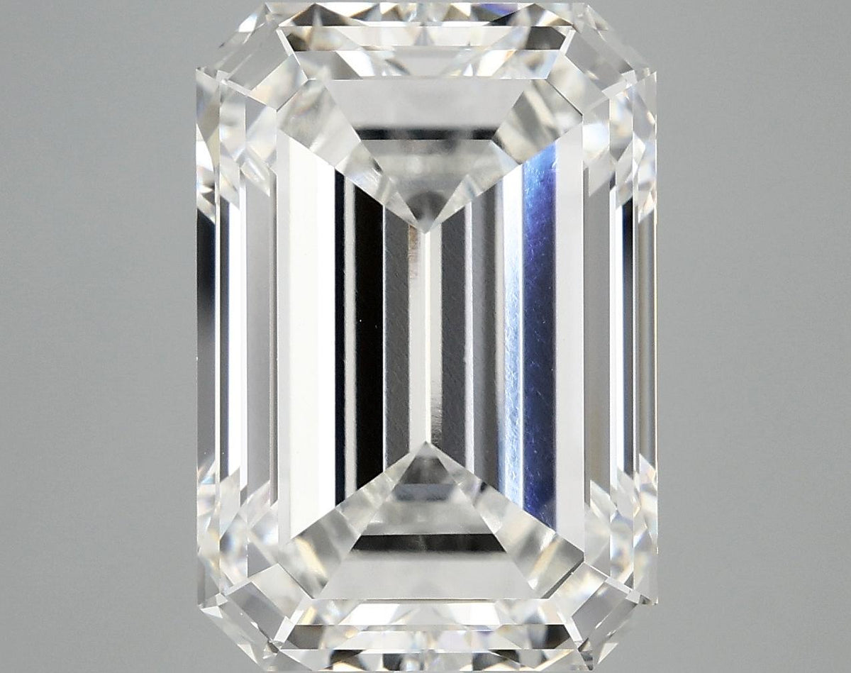 10.1 Carat Emerald Shaped Ideal Cut VVS2 IGI Certified Lab Grown Diamond