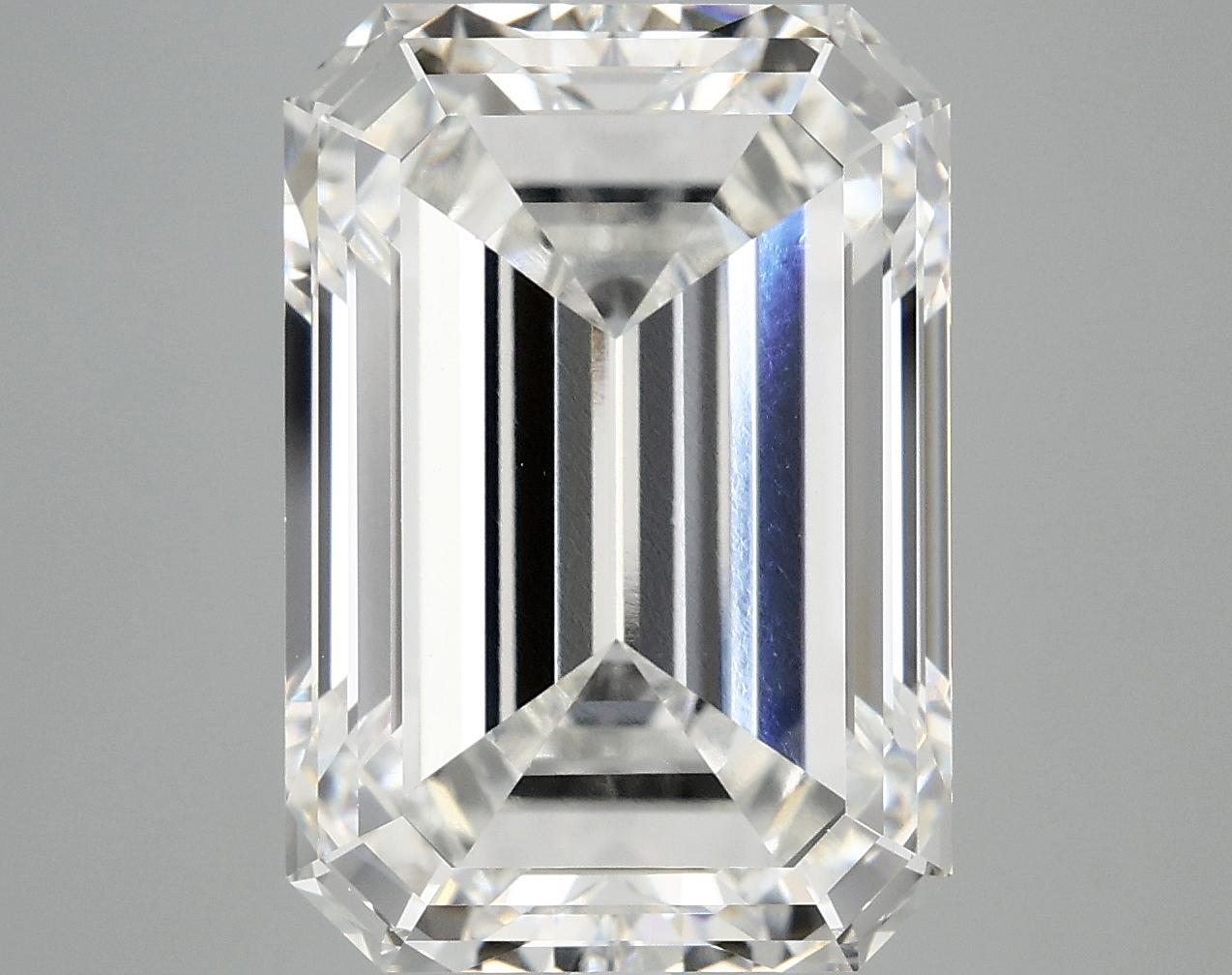 10.1 Carat Emerald Shaped Ideal Cut VVS2 IGI Certified Lab Grown Diamond