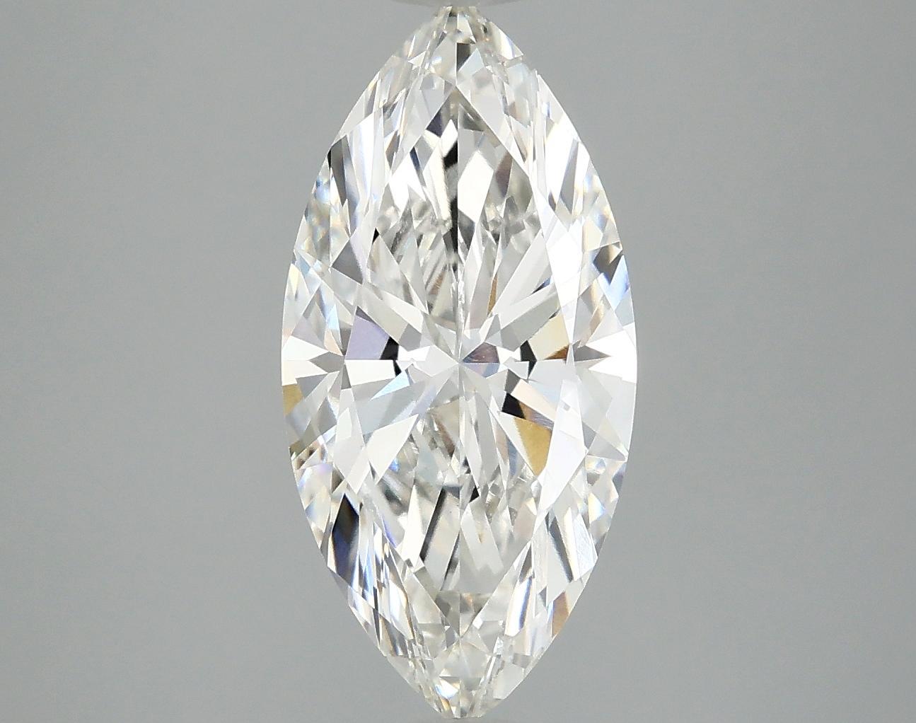 2.98 Carat Marquise Shaped Excellent Cut VVS2 IGI Certified Lab Grown Diamond