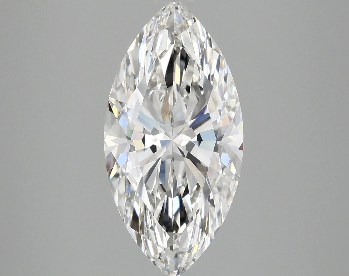 3.06 Carat Marquise Shaped Ideal Cut VVS2 IGI Certified Lab Grown Diamond