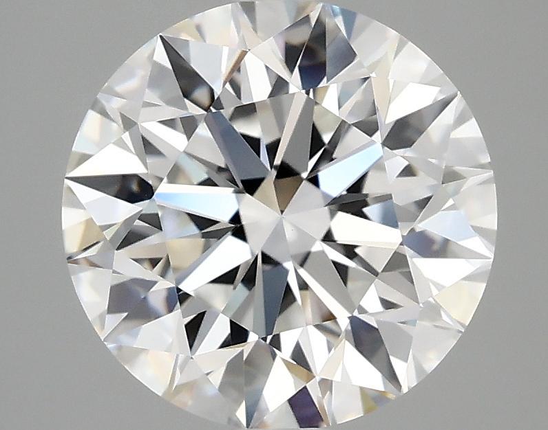 3.08 Carat Round Shaped Excellent Cut VVS2 IGI Certified Lab Grown Diamond