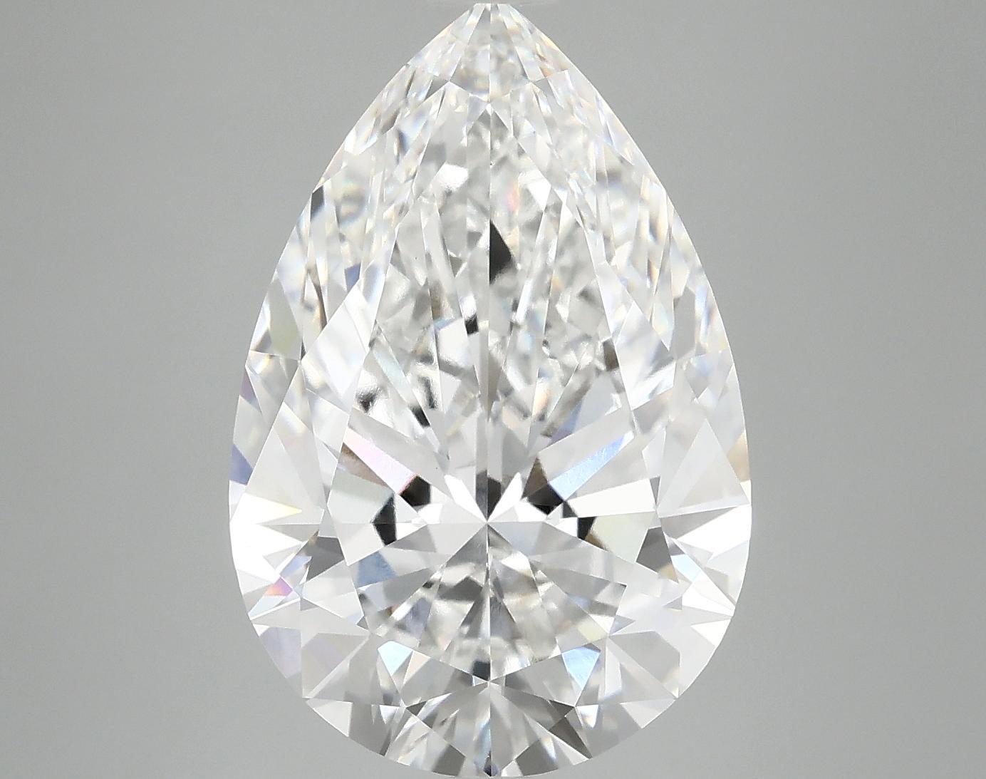 7.05 Carat Pear Shaped Excellent Cut VVS2 IGI Certified Lab Grown Diamond