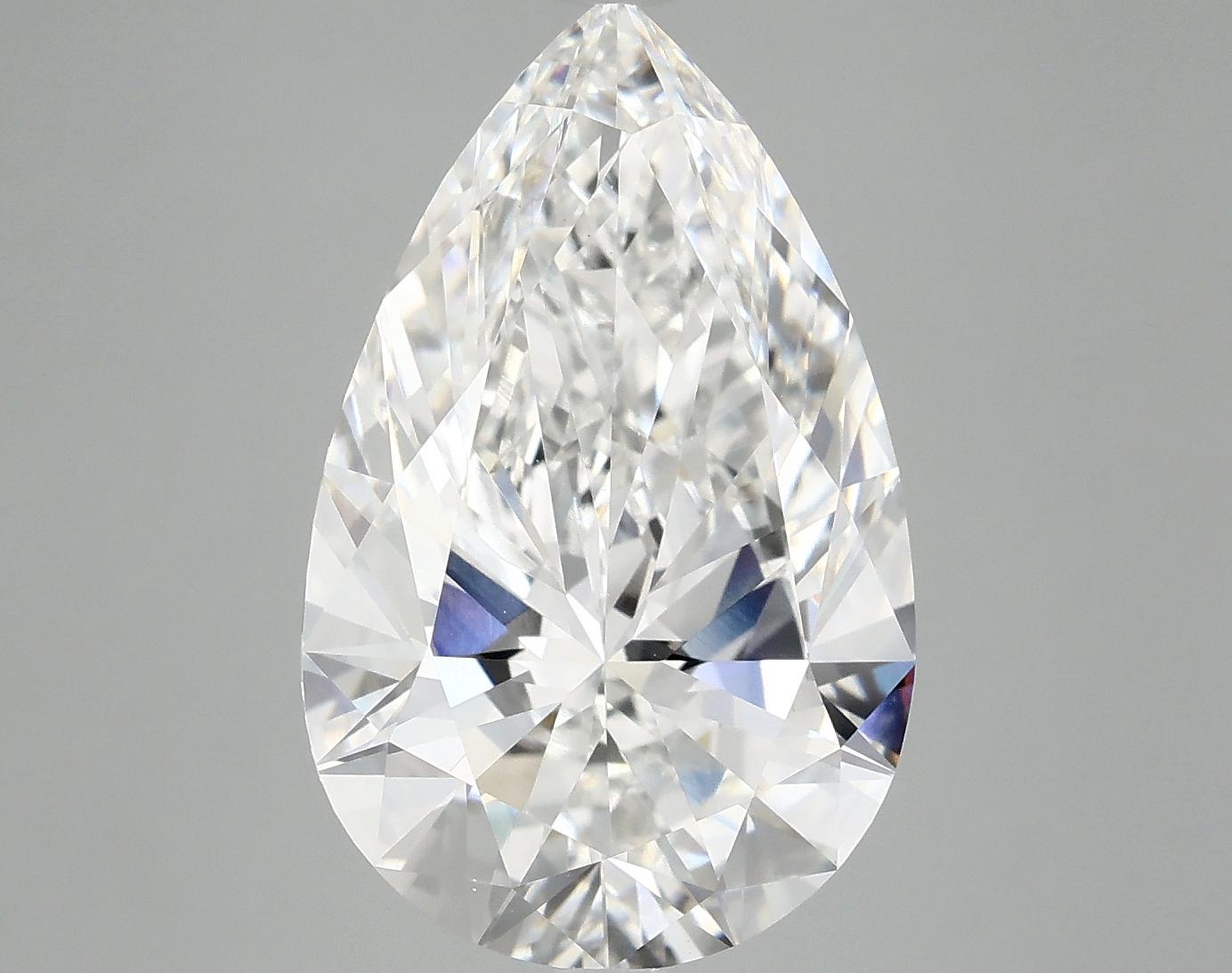 6.11 Carat Pear Shaped Ideal Cut VVS2 IGI Certified Lab Grown Diamond