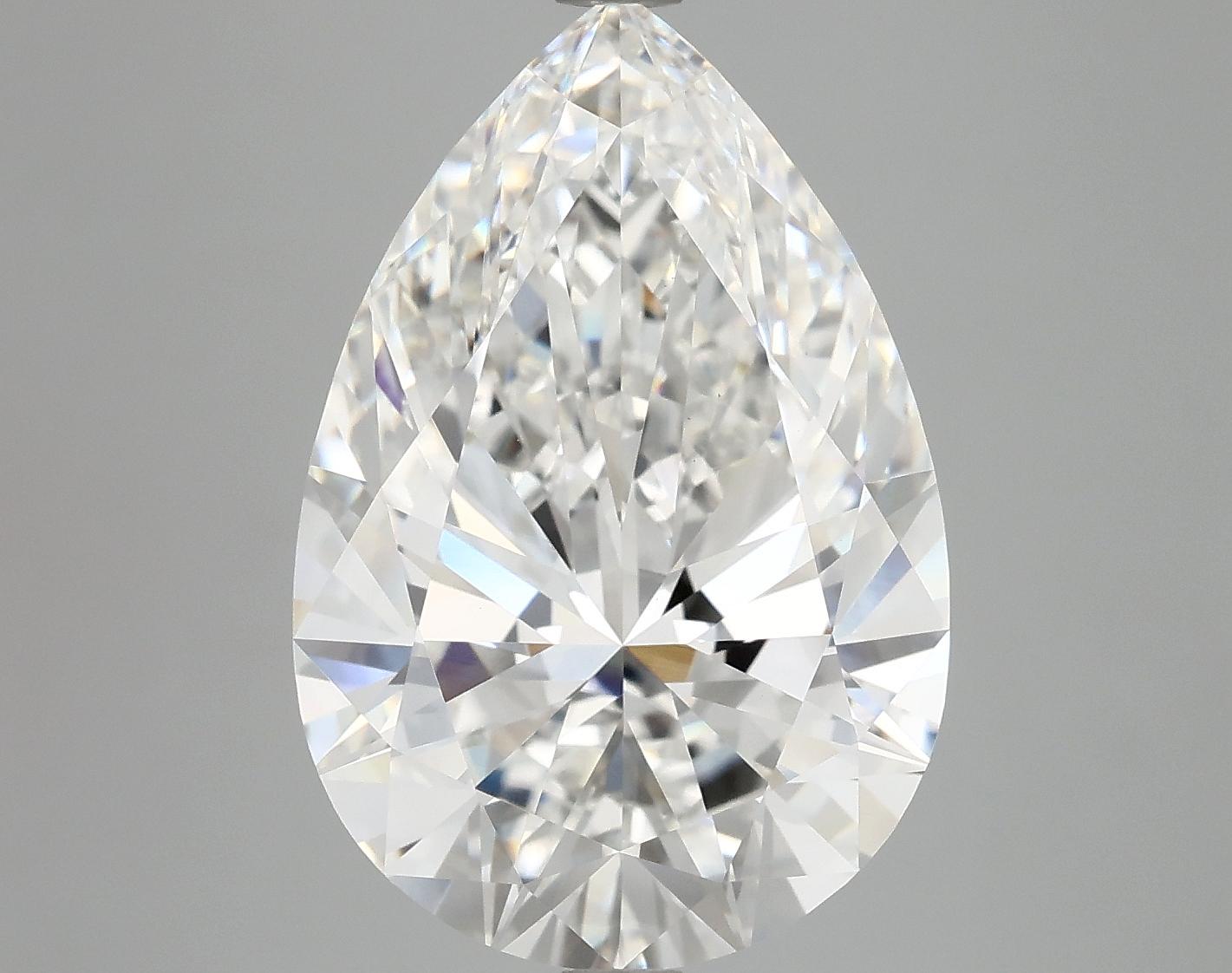 7.37 Carat Pear Shaped Excellent Cut VVS2 IGI Certified Lab Grown Diamond