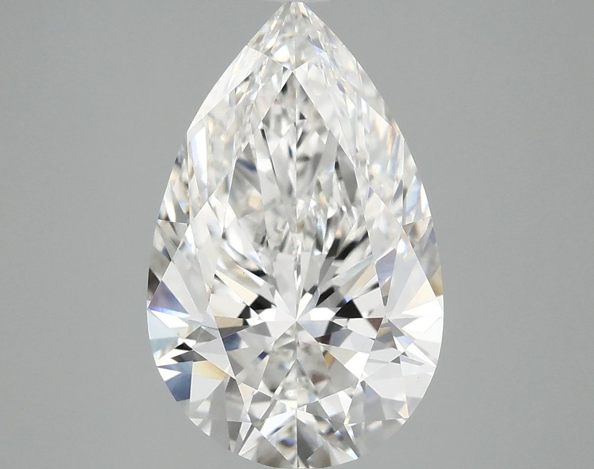 3.95 Carat Pear Shaped Ideal Cut VVS2 IGI Certified Lab Grown Diamond