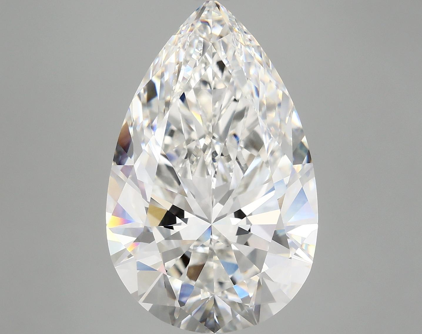 7.07 Carat Pear Shaped Ideal Cut VVS2 IGI Certified Lab Grown Diamond