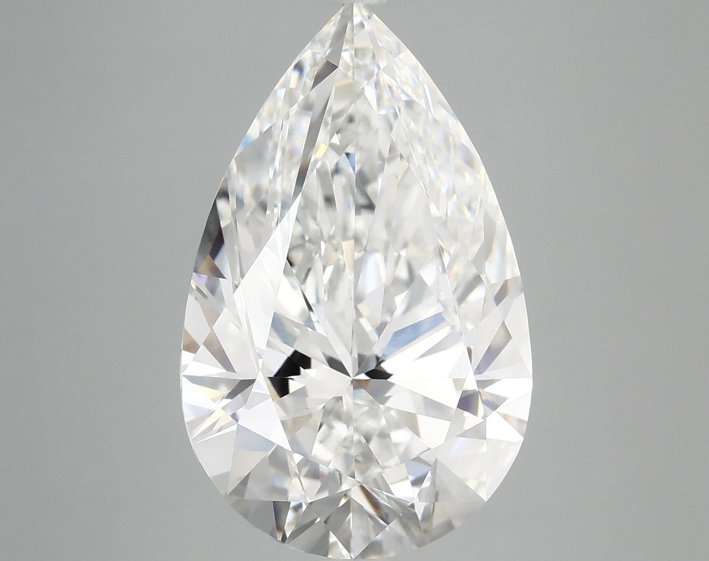 7.19 Carat Pear Shaped Ideal Cut VVS2 IGI Certified Lab Grown Diamond