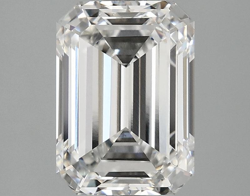 2.46 Carat Emerald Shaped Ideal Cut VVS2 IGI Certified Lab Grown Diamond