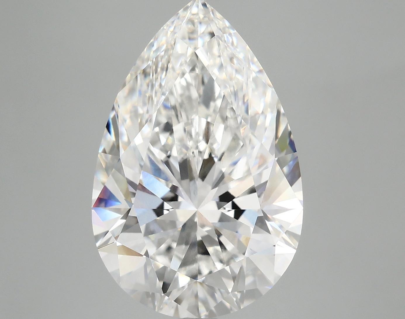 7.12 Carat Pear Shaped Excellent Cut VVS2 IGI Certified Lab Grown Diamond
