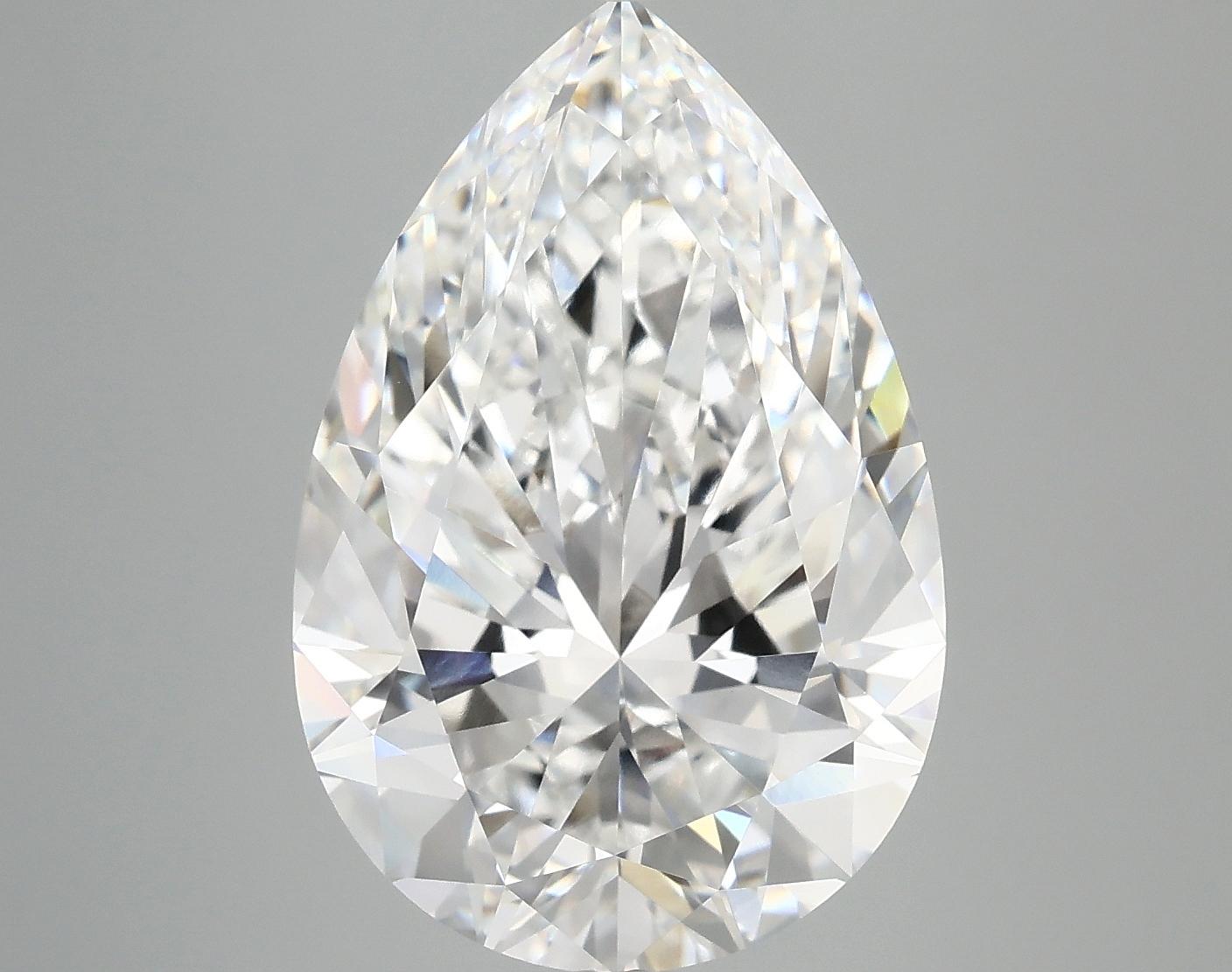 7.77 Carat Pear Shaped Excellent Cut VVS2 IGI Certified Lab Grown Diamond
