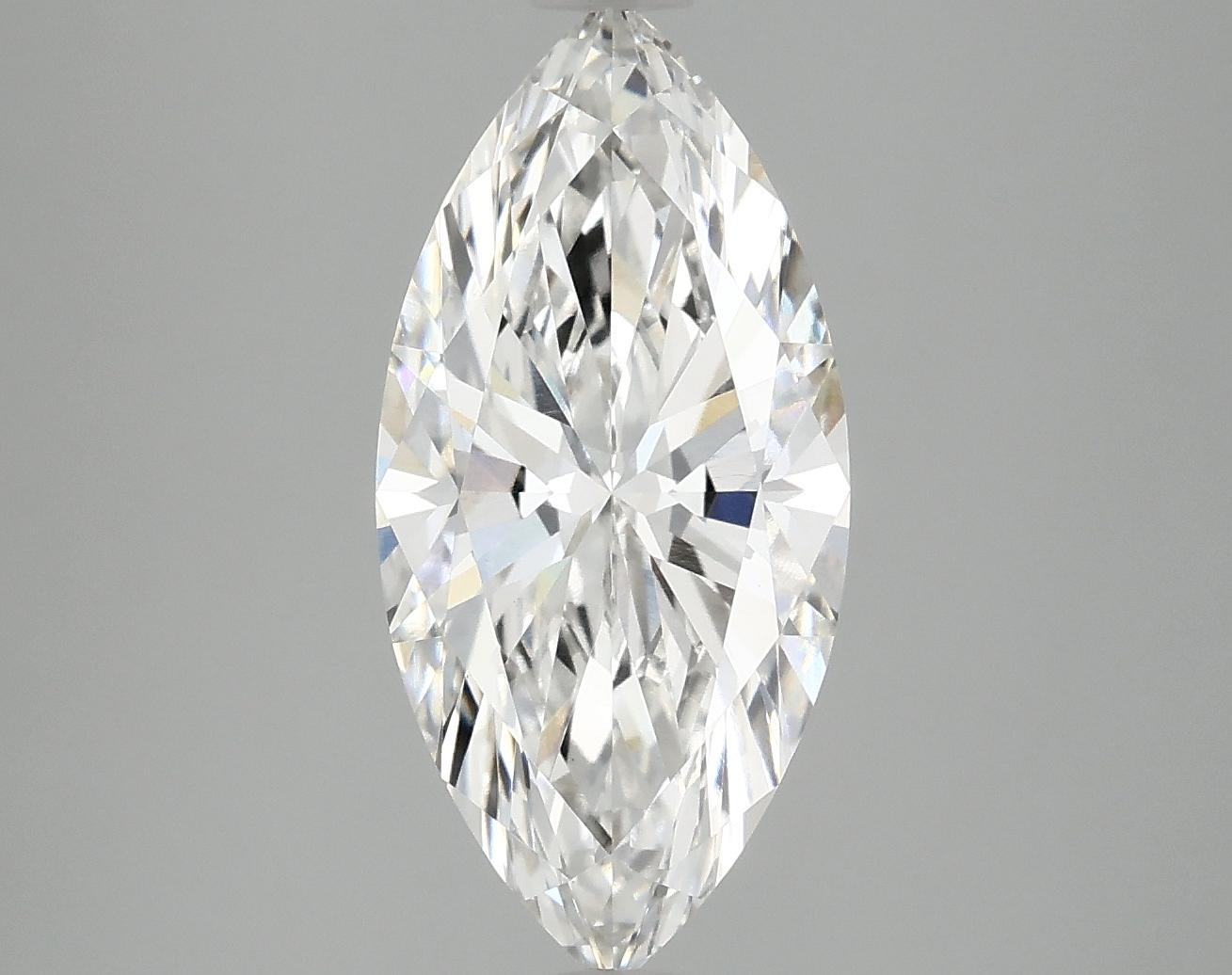 3.02 Carat Marquise Shaped Excellent Cut VVS2 IGI Certified Lab Grown Diamond