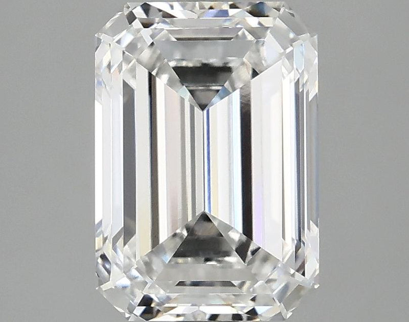 2.69 Carat Emerald Shaped Ideal Cut VVS2 IGI Certified Lab Grown Diamond