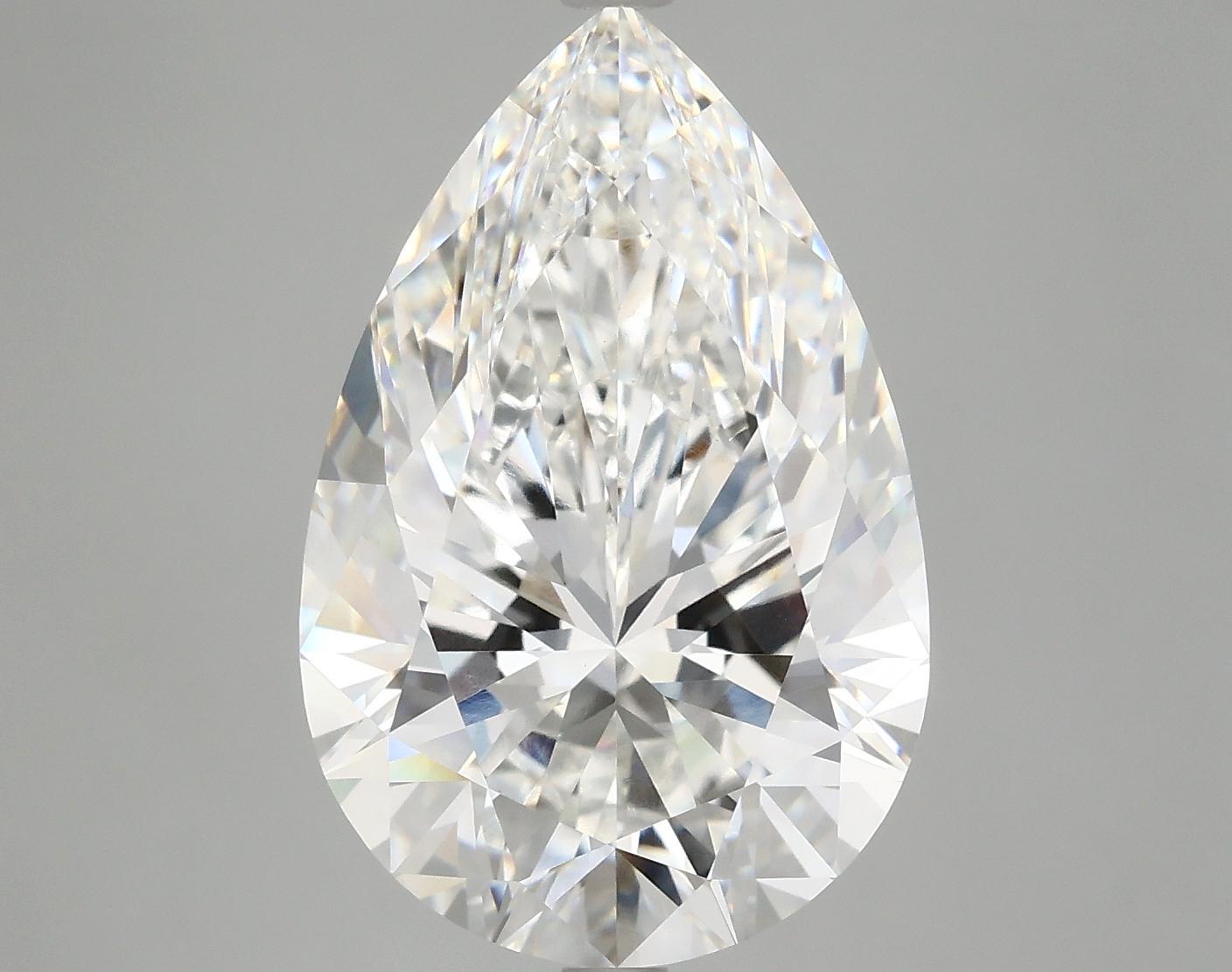 7.16 Carat Pear Shaped Excellent Cut VVS2 IGI Certified Lab Grown Diamond