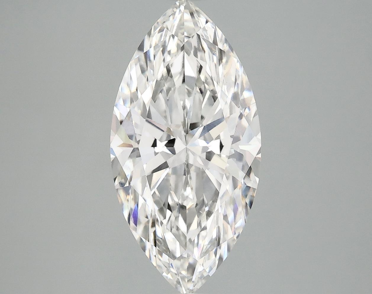 3.14 Carat Marquise Shaped Ideal Cut VVS2 IGI Certified Lab Grown Diamond