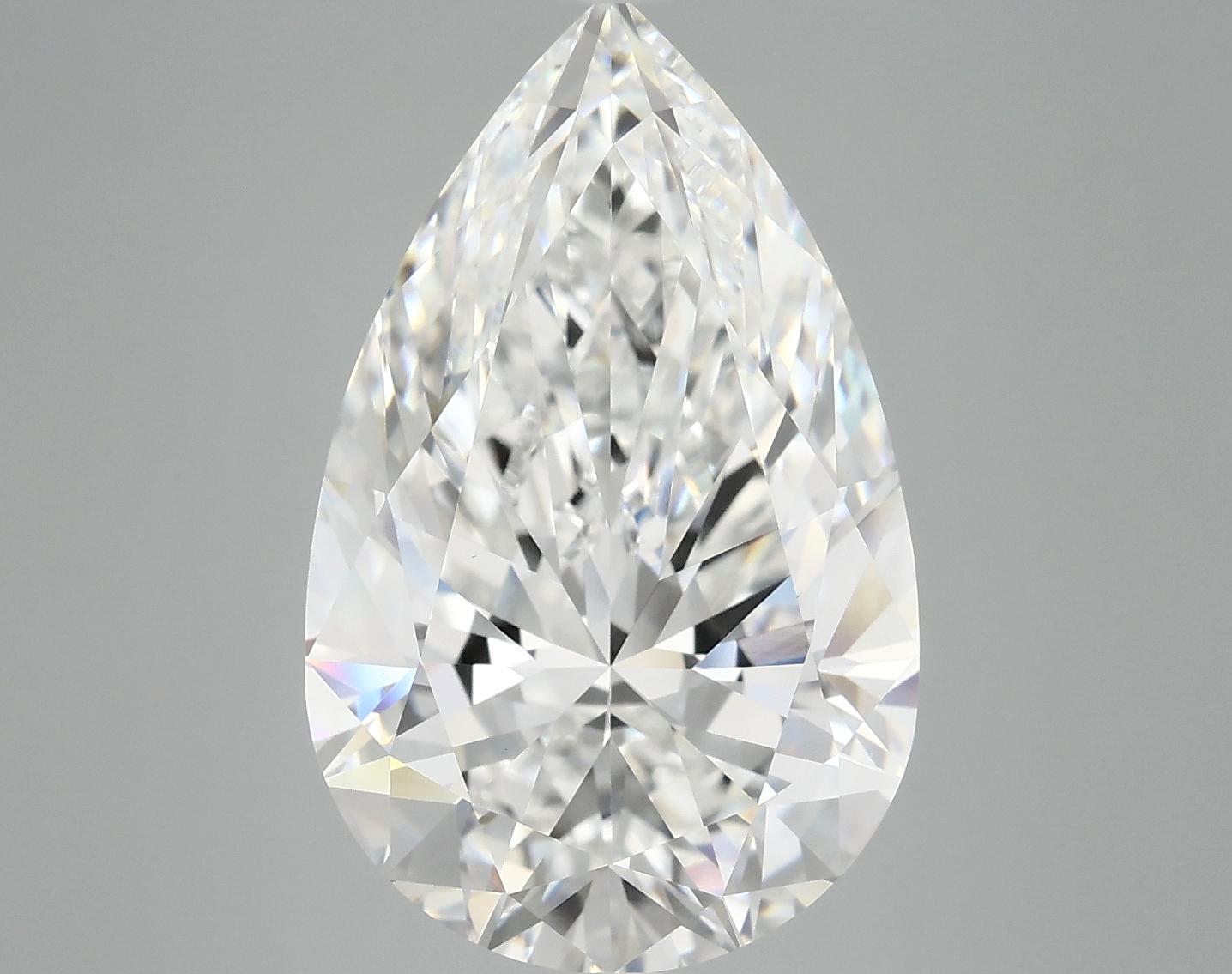 7.04 Carat Pear Shaped Ideal Cut VVS2 IGI Certified Lab Grown Diamond