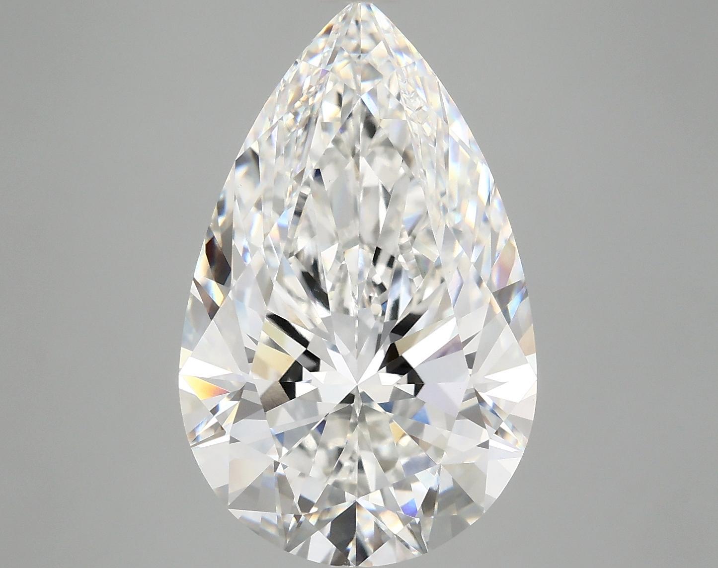 7.2 Carat Pear Shaped Ideal Cut VVS2 IGI Certified Lab Grown Diamond
