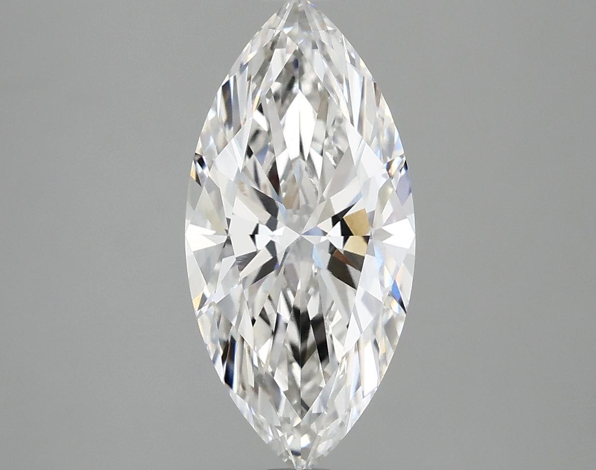2.56 Carat Marquise Shaped Excellent Cut VVS2 IGI Certified Lab Grown Diamond