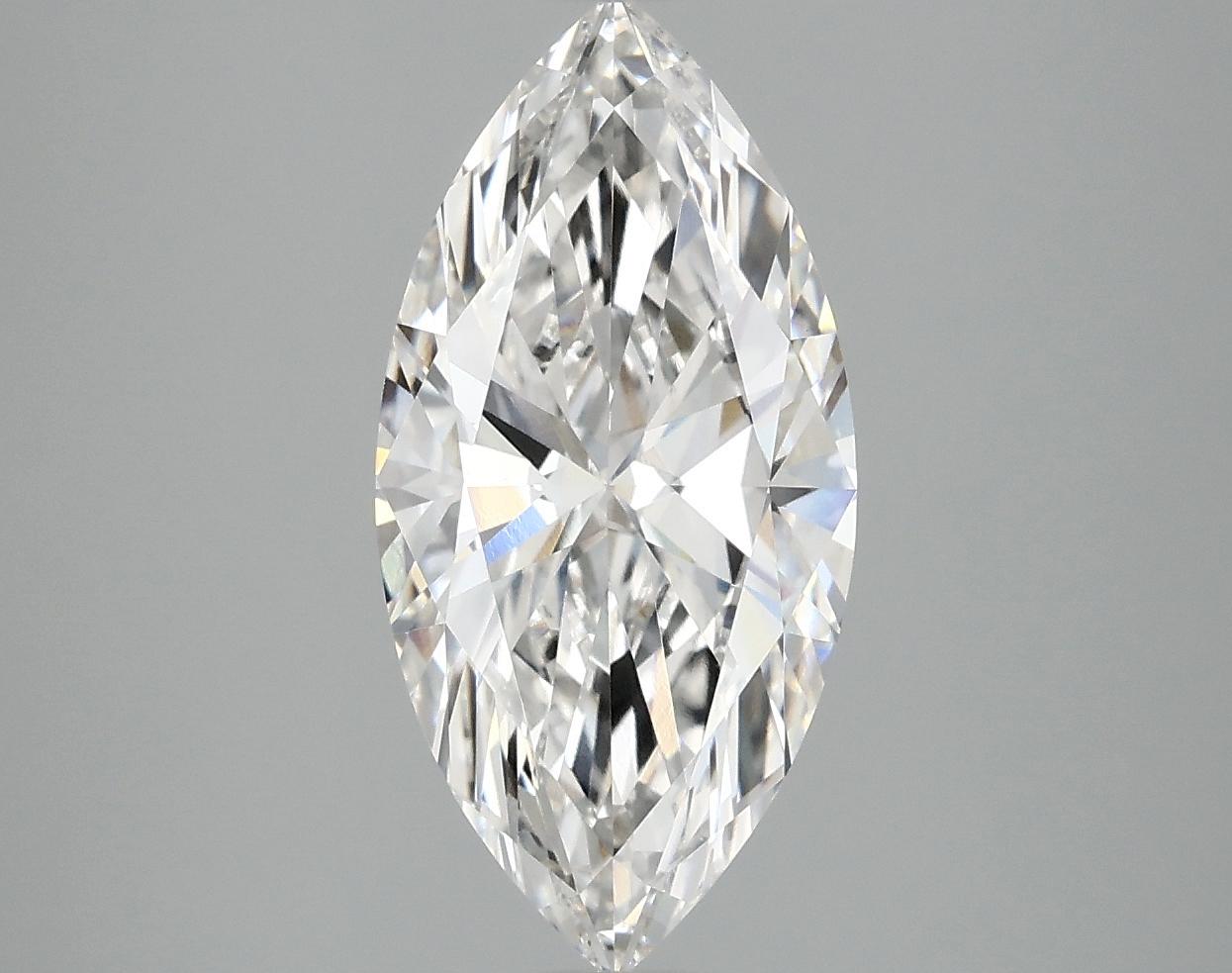 2.5 Carat Marquise Shaped Excellent Cut VVS2 IGI Certified Lab Grown Diamond