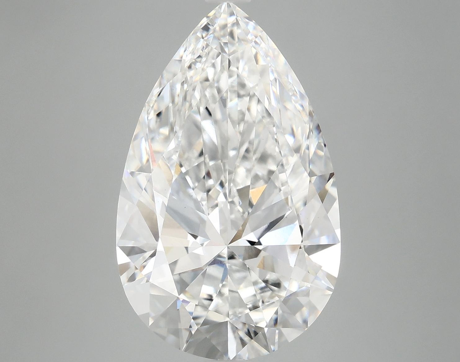 7.05 Carat Pear Shaped Ideal Cut VVS2 IGI Certified Lab Grown Diamond