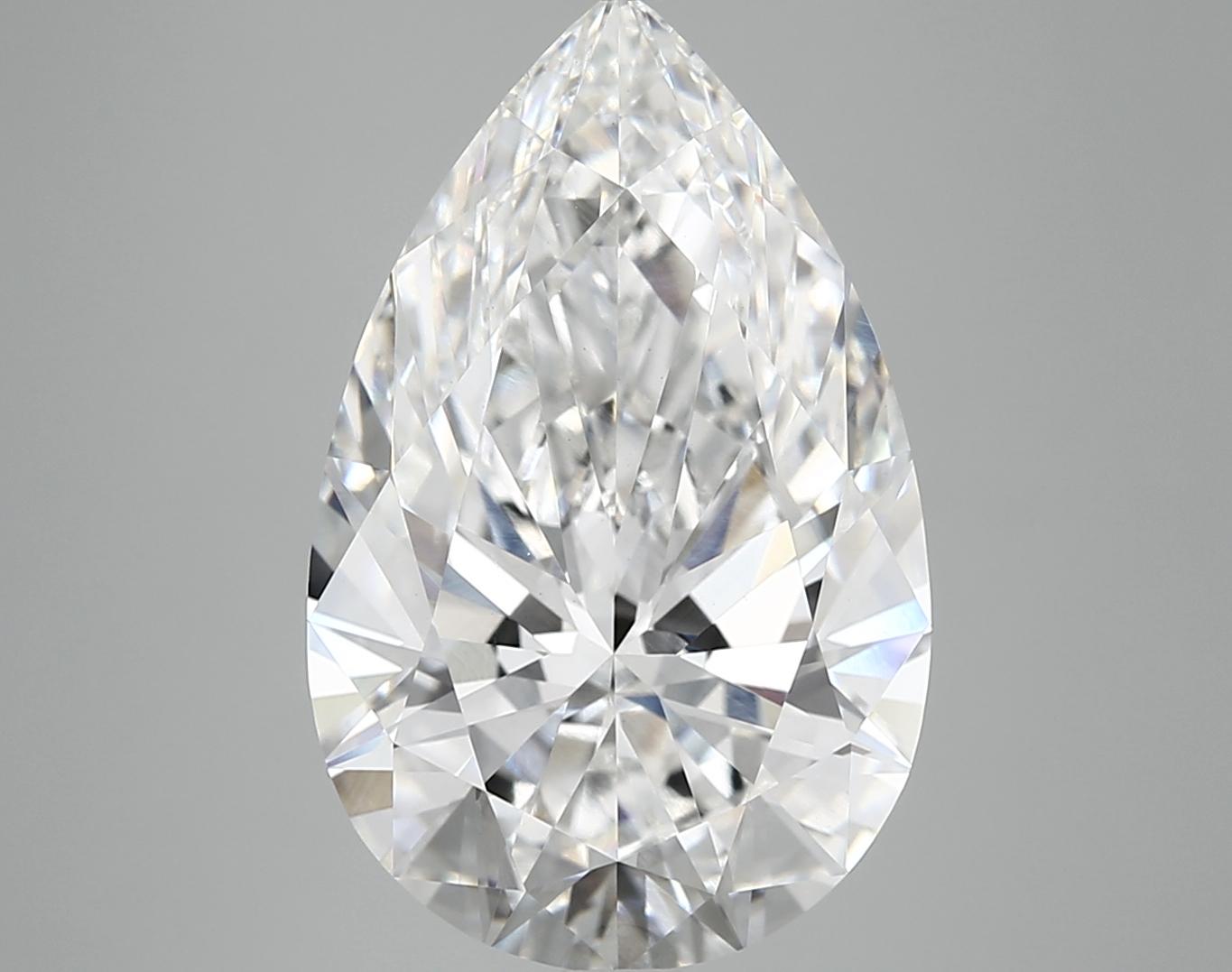 7.17 Carat Pear Shaped Ideal Cut VVS2 IGI Certified Lab Grown Diamond