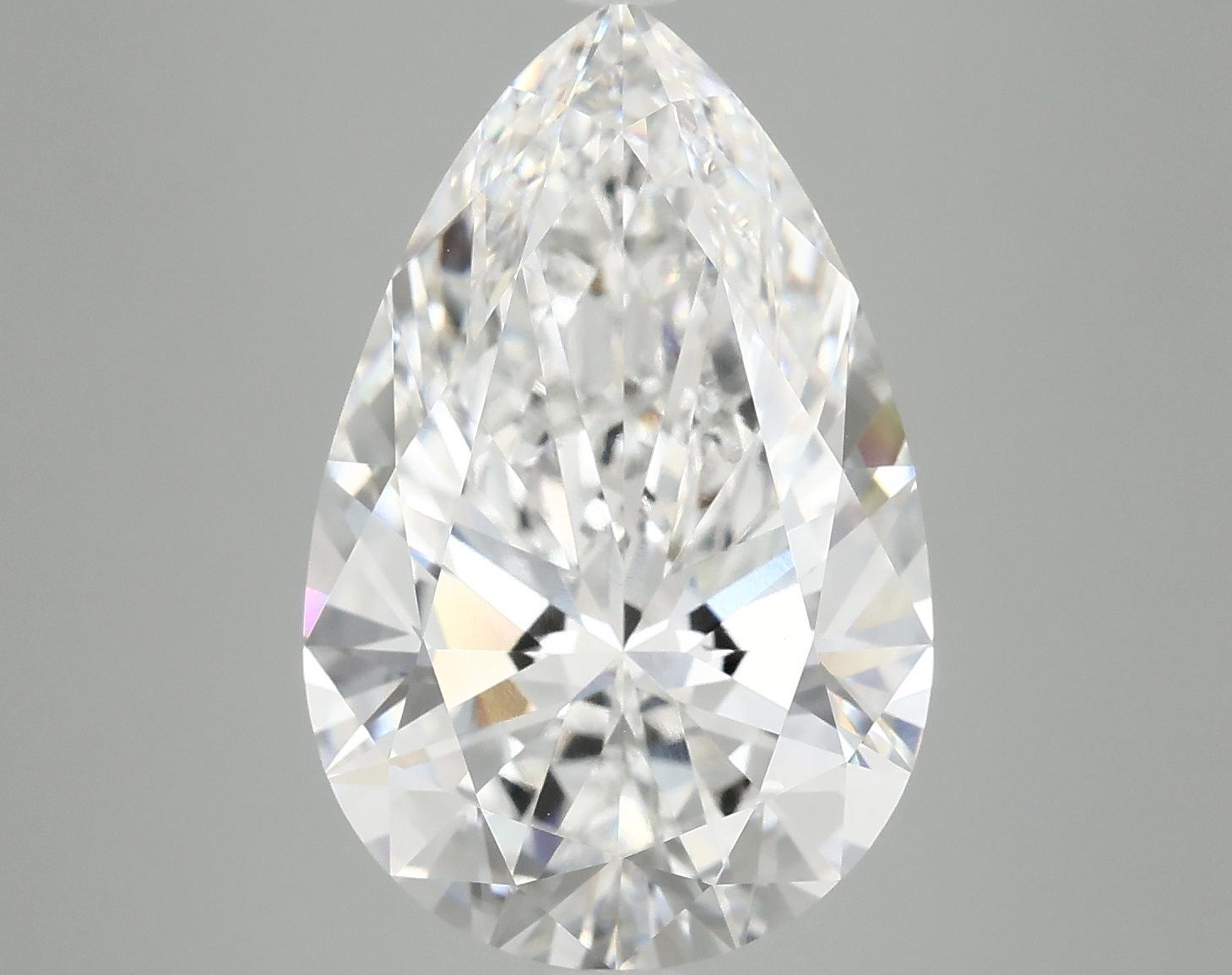 7.14 Carat Pear Shaped Ideal Cut VVS2 IGI Certified Lab Grown Diamond