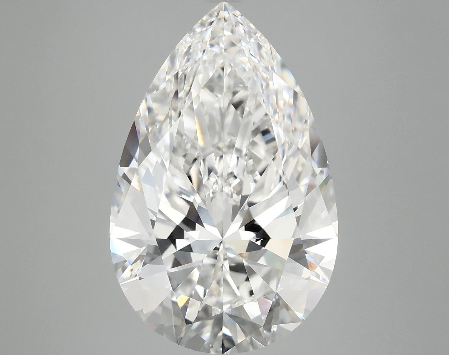 7.14 Carat Pear Shaped Ideal Cut VVS2 IGI Certified Lab Grown Diamond