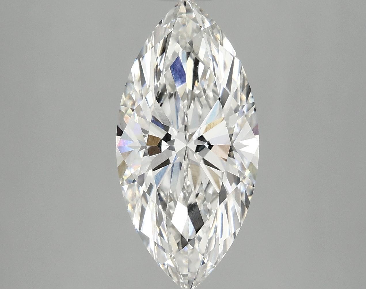 2.58 Carat Marquise Shaped Excellent Cut VVS2 IGI Certified Lab Grown Diamond