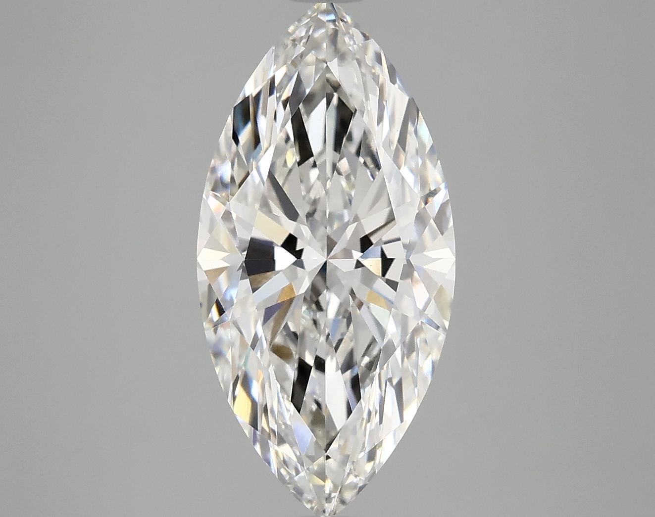 3.39 Carat Marquise Shaped Ideal Cut VVS2 IGI Certified Lab Grown Diamond