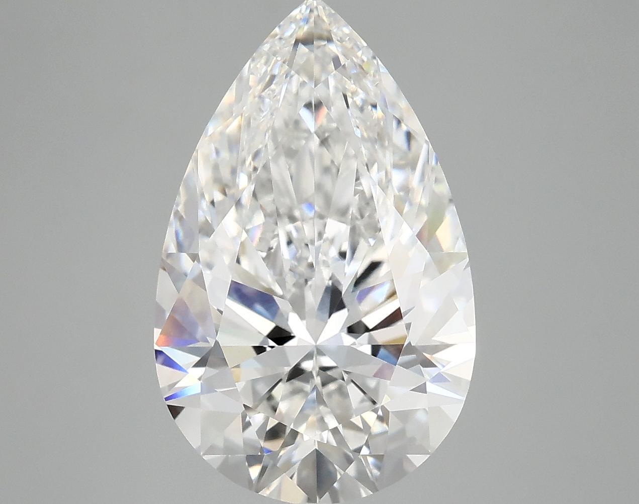 5.06 Carat Pear Shaped Ideal Cut VVS2 IGI Certified Lab Grown Diamond